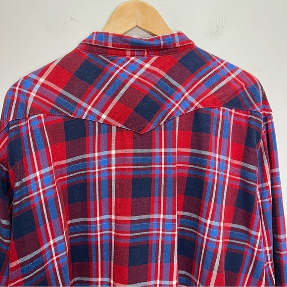 Windriver Red Plaid Button Down Shirt 100% Cotton Size 2XL - Picture 9 of 11